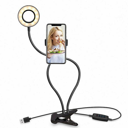 Ring Light LED 3.5" + Support Flexible – Éclairage Portable pour Créateurs de Contenu