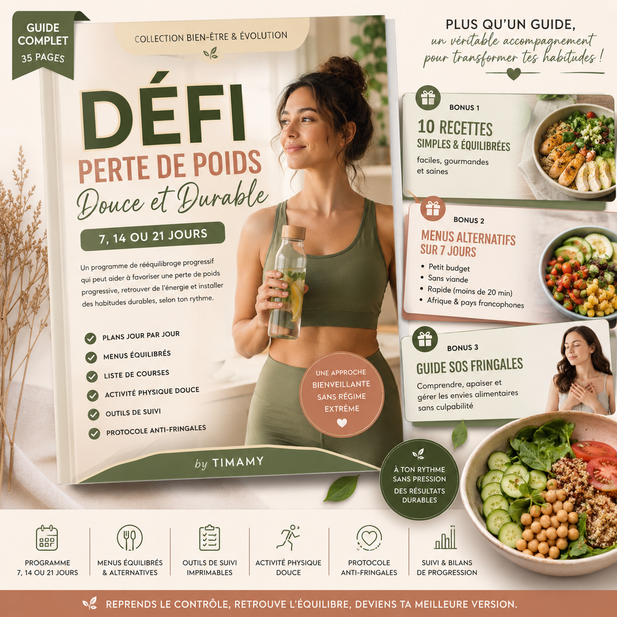 Défi Perte de Poids Douce et Durable 🌿