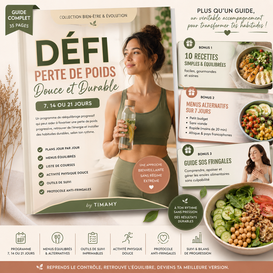Défi Perte de Poids Douce et Durable 🌿