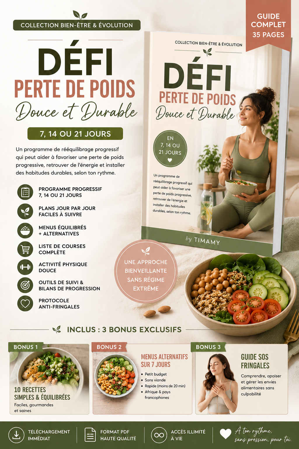 Défi Perte de Poids Douce et Durable 🌿