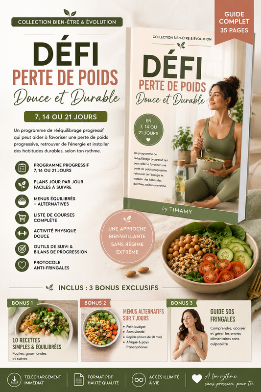 Défi Perte de Poids Douce et Durable 🌿