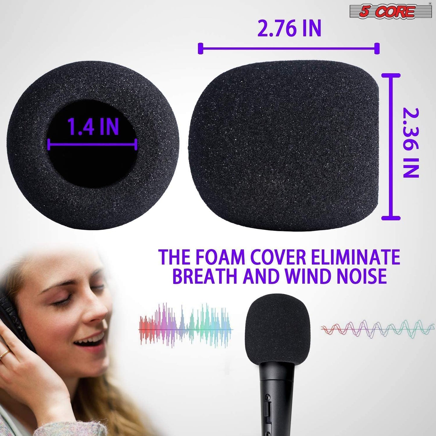 Kit Microphone Podcast 5Core – Condensateur Professionnel + Bras Articulé + Filtre Anti-Pop